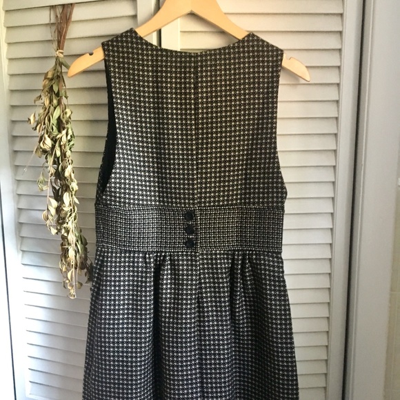 {NWT Nancy Rose} Black Tweed Squares Winter Dress - Picture 3 of 8